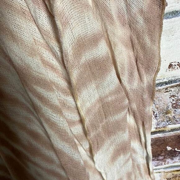 Blue Life Tie Dye Spiral Oversized Lightweight Knit Poncho Cover Up - Picture 6 of 8